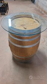 botte con vetro temperato tavolino 