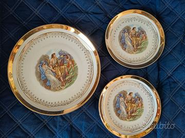 Servizio tête-à-tête piatti vintage dolce – frutta