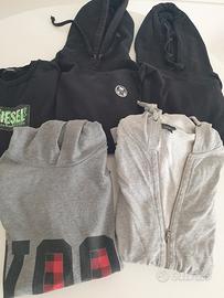 box felpe griffate Woolrich, Diesel, ecc