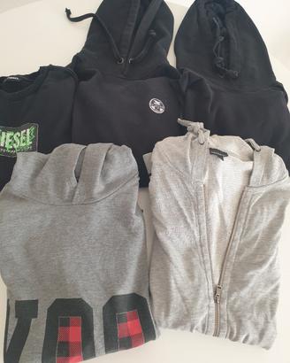 box felpe griffate Woolrich, Diesel, ecc