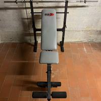 Panca bodybuilding regolabile con bilanciere
