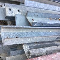 materiale di recupero profilati ferro e tave