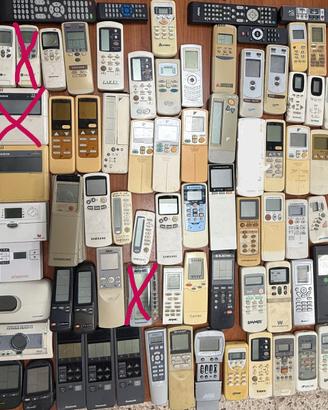 Telecomandi usati per condizionatori, caldaie,