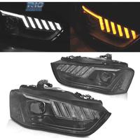 FARI PER AUDI A4 B8 12-15 XENON LED DINAMICI NERI
