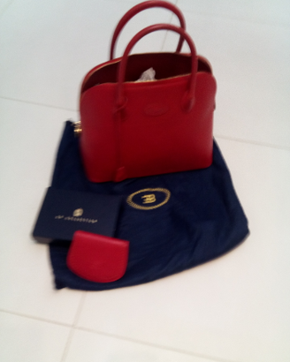 Borsa Bugatti e portafogli rossa