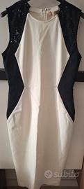 vestito nuovo Twinset  taglia  42 bianco  e nero 