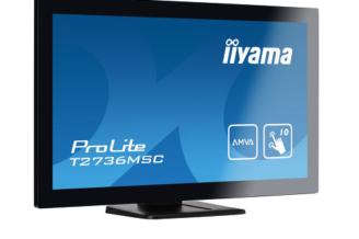 IIYAMA monitor multi touch 27"