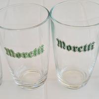 Set 4 bicchieri da birra Moretti mai utilizzati