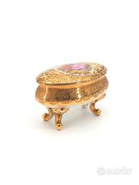 Scatola Portagioie Porcellana Limoges Fragonard