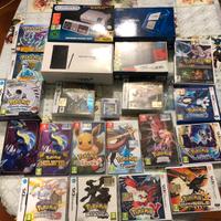 Lotto console e  giochi pokemon