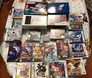 Lotto console e  giochi pokemon