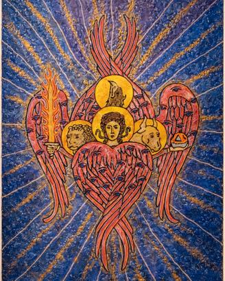 Quadro Sacro - Simboli dei Quattro Evangelisti e S