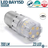 Lampadina LED P21/5W - BAY15D con Lente Luce 360°