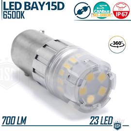 Lampadina LED P21/5W - BAY15D con Lente Luce 360°