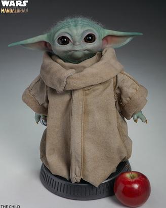 Sideshow Star Wars Mandalorian Grogu life size
