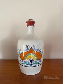 Vaso rustico in ceramica decorato