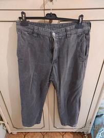 Pantaloni Murphy & Nye Tg 34 Grigio 100% Cotone