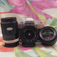 Minolta SRT 303b+MC 50/1.4+MD 28/3.5+MC 135/3.5+