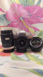 Minolta SRT 303b+MC 50/1.4+MD 28/3.5+MC 135/3.5+