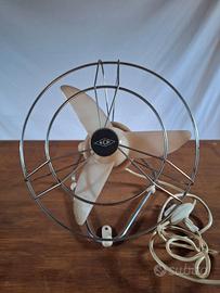Ventilatore vintage italiano ECN rosso funzionante