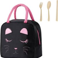 mini borsa frigo, porta pranzo, stile gatto 