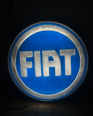 Insegna luminosa auto -Fiat- vintage