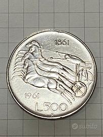 Moneta Argento Centenario Unità Italia