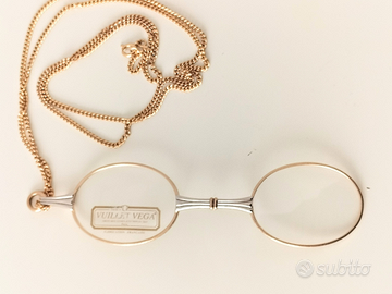 Occhiale placcato in oro