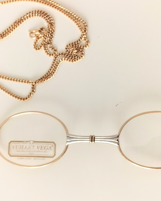 Occhiale placcato in oro