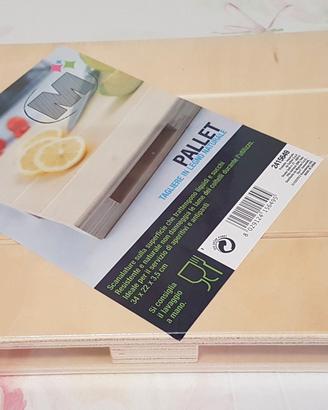 Tagliere pallet in legno naturale