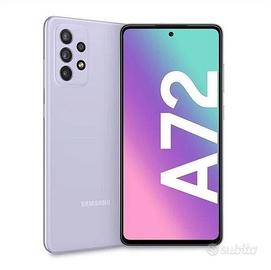 samsung A72 128gb 6gb ram vetro crepato schermo no