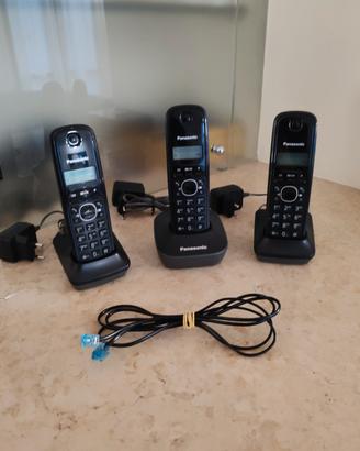telefoni cordless Panasonic trio
