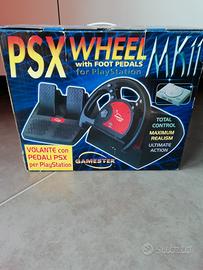 Retro gamester lmp psx volante con pedaliera per p