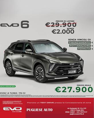 Evo 6 1.5 Turbo Benzina/GPL DCT (In promozione fin