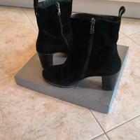 stivaletti neri pelle tacco triver flight