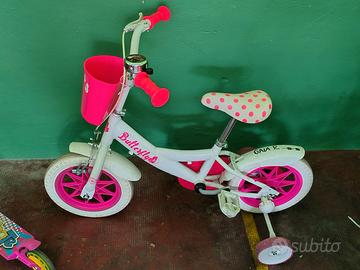 Bicicletta bimba Butterfly con rotelle