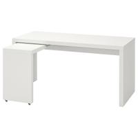 scrivania Ikea Malm marrone/nero