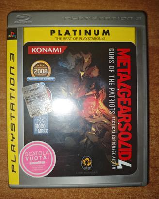 metal gear solid 4 ps3 ita