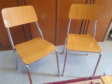 N.2 SEDIE IN FORMICA ANNI 60 VINTAGE 