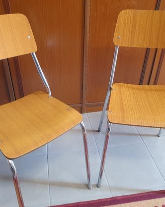 N.2 SEDIE IN FORMICA ANNI 60 VINTAGE 