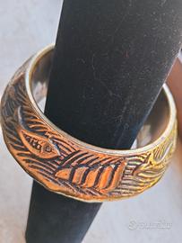 Bracciale rigido vintage in ottone