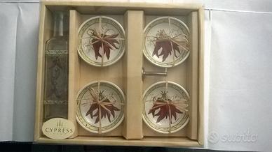 Set oliera per olio piccante + piattini