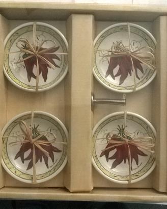 Set oliera per olio piccante + piattini