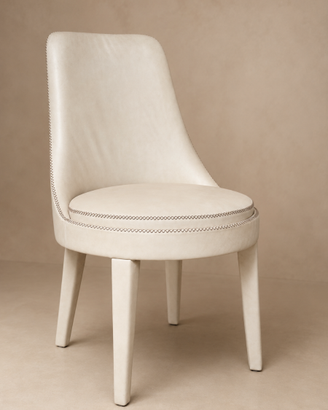 Sedia in pelle