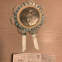 Ornamento argento bambino neonato