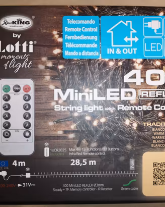 Minilucciole Professionali da 28,5 Mt. 400 Miniled