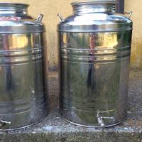 Bidoni acciaio inox per olio