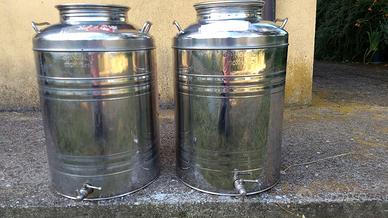 Bidoni acciaio inox per olio