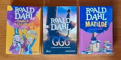 3 libri per bambini di ROALD  DAHL -- nuovi --