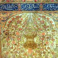 ARAZZO TAPPETO ORIENTALE ANTICO ANNODATO A MANO